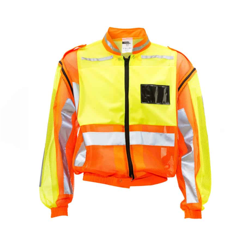 Dromex 2Tone Reflective Jacket Detachable Sleeve Lime/Orange
